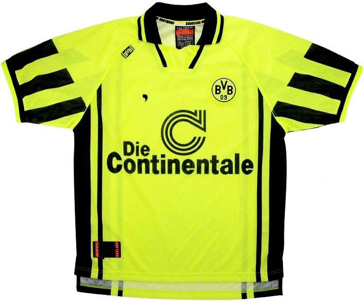 Camisa retro Borussia Dortmund 1996 1997 I jogador 